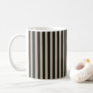 Mörk grönt Grått Rand Kaffemugg