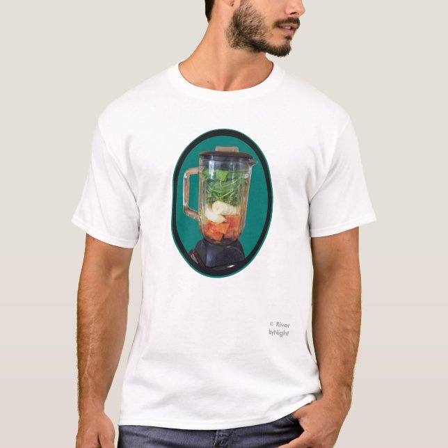 Mörk grönt grön Smoothie #1 - Tee Shirt (Framsida)
