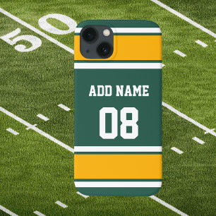 Mörk grönt Guld- och vitsport Rand