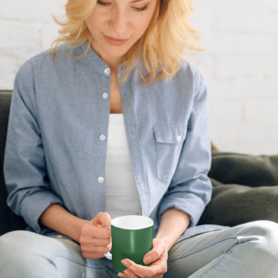Mörk grönt kaffe Mugg