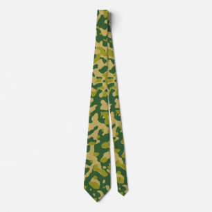 Mörk grönt kamouflage i Olive och Tan Slips