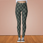 Mörk grönt kontrollpanel leggings<br><div class="desc">Mörk grönt kontrollpanel</div>