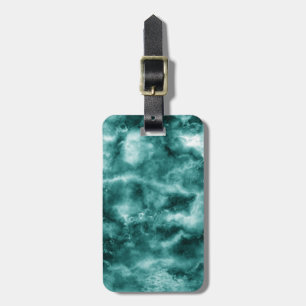 Mörk grönt Marble Struktur Bagagebricka