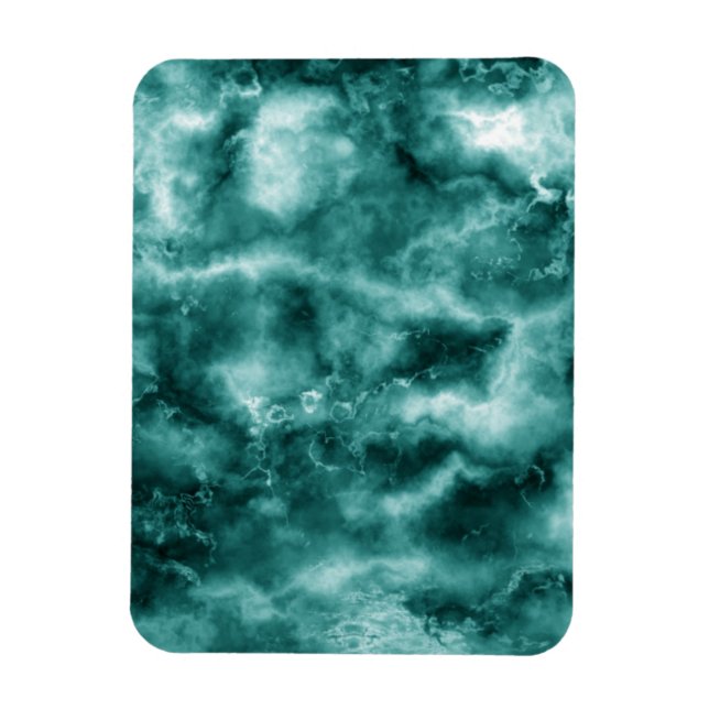 Mörk grönt Marble Struktur Magnet (Vertikal)