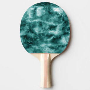 Mörk grönt Marble Struktur Pingisracket