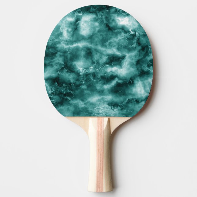 Mörk grönt Marble Struktur Pingisracket (Framsidan)