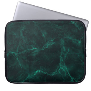 Mörk grönt marmor, sömlös struktur. laptop fodral