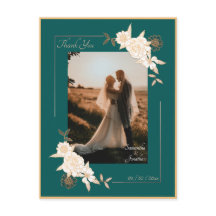 Mörk grönt med Tack i Cream Ro Bröllop