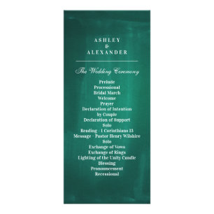 Mörk grönt modernt program. Elegant emerald bröllo Reklamkort