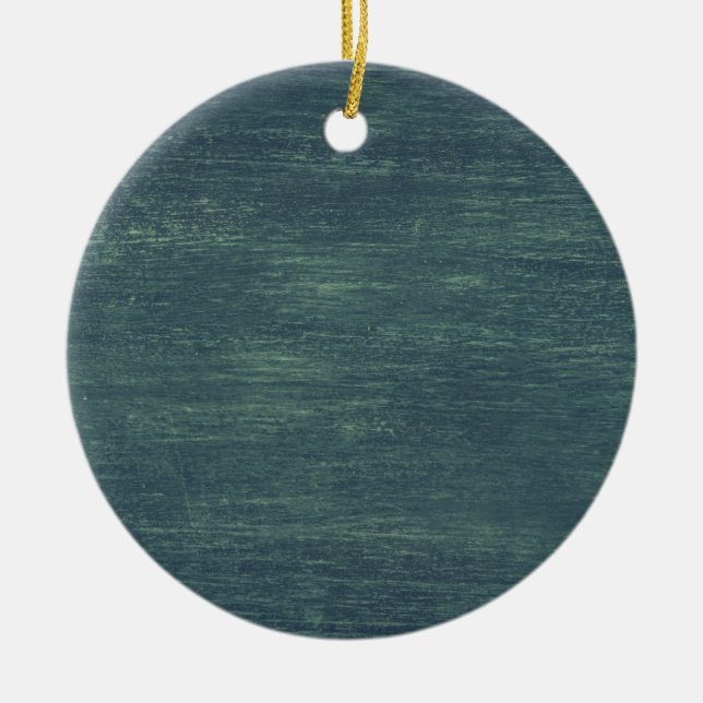 Mörk grönt mur julgransprydnad keramik (Framsidan)