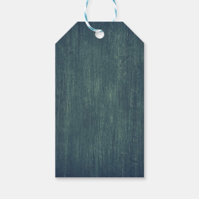 Mörk grönt mur presentetikett (Framsidan)