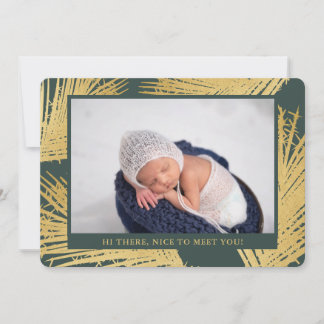 Mörk grönt Neutralten vid Tropical Guld Handflatan Meddelande