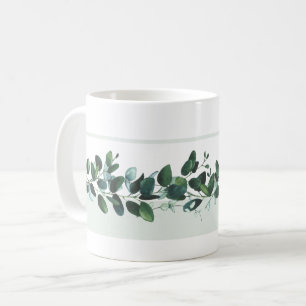 mörk grönt och blå eukalyptus Lövs Garden Mugg