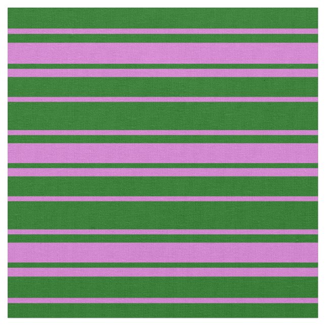 Mörk grönt och orkid-länkade Mönster Tyg (Närbild)