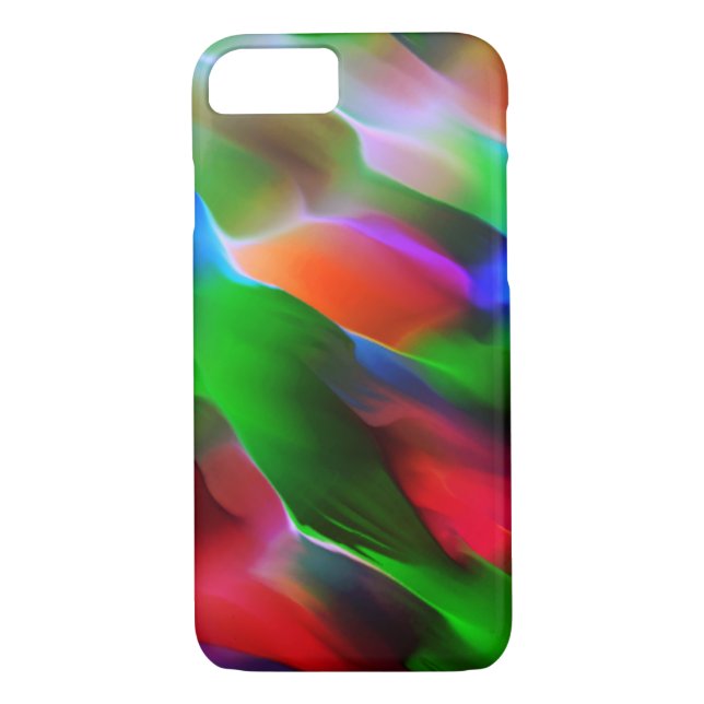 Mörk grönt och röd relief och djup Case-Mate iPhone skal (Baksida)