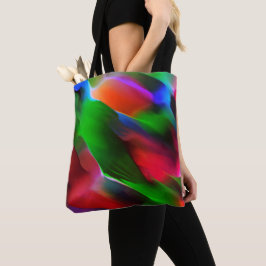 Mörk grönt och röd relief och djup tygkasse