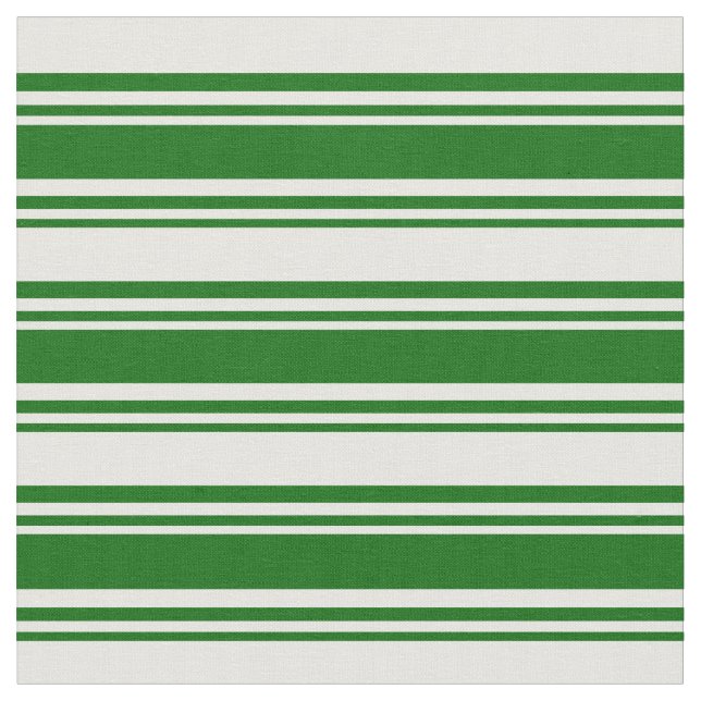Mörk grönt och vit Färgad, stripe Mönster Tyg (Närbild)