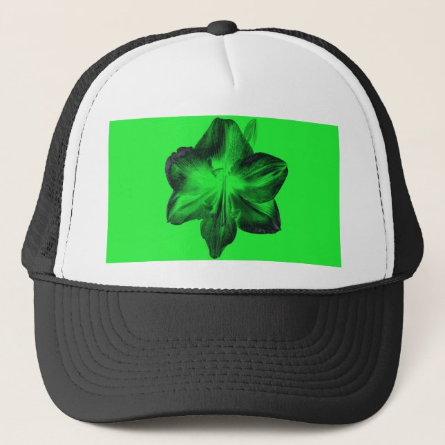 Mörk grönt om Ljust grönt Amaryllis Keps (Framsida)