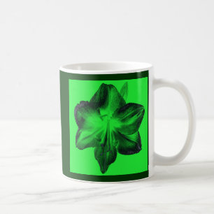 Mörk grönt om Ljust grönt Amaryllis Mors dag Kaffemugg