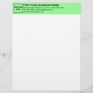 mörk grönt om Ljust grönt rubriken Letterhead Brevhuvud