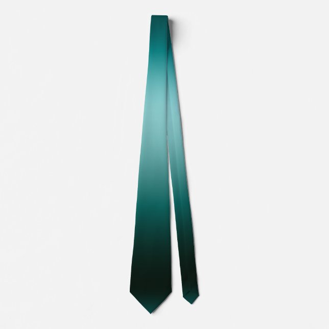 Mörk grönt Ombre Gradient Manar Neck Tie Slips (Framsida)