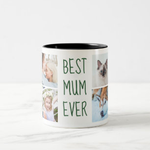 Mörk grönt Photo Mugg, bästa Mamma någonsin, Anp Två-Tonad Mugg