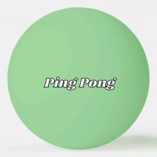 Mörk grönt Ping Pong Boll med Anpassningsbar Text