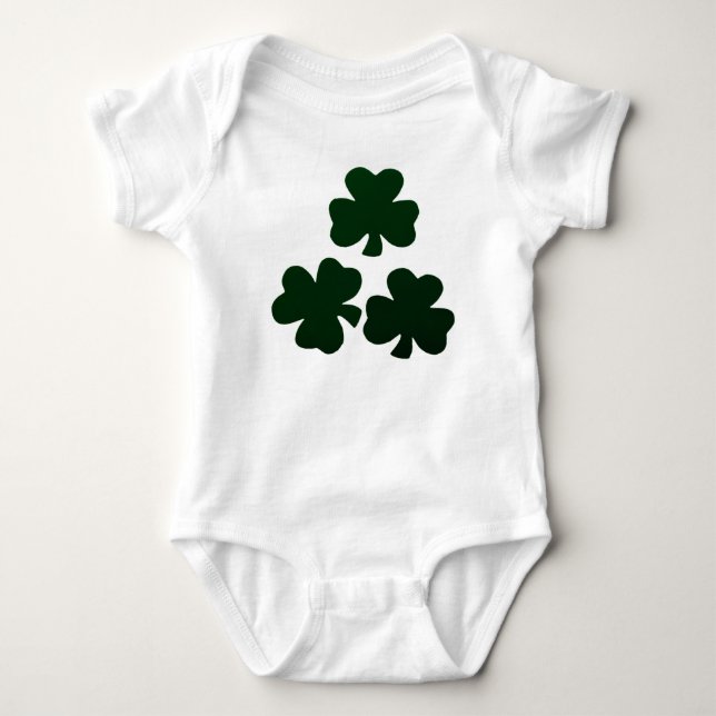 Mörk grönt Shamrocks Tröja (Framsida)