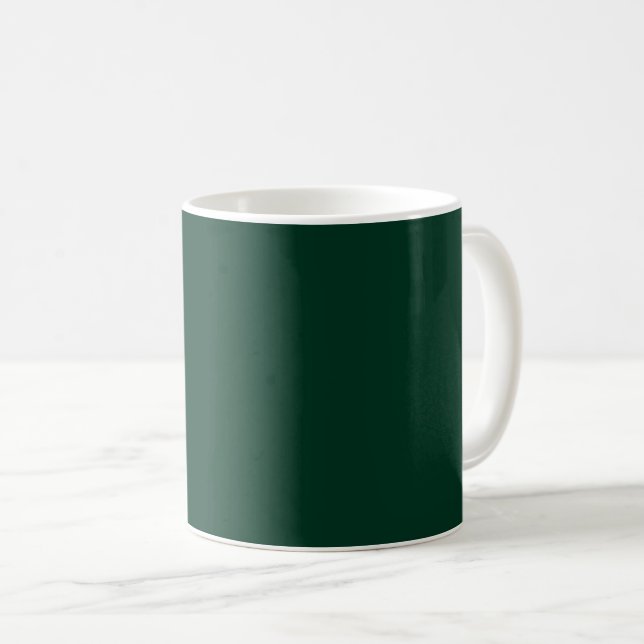 Mörk grönt Solid Färg Kaffemugg (Framsida höger)