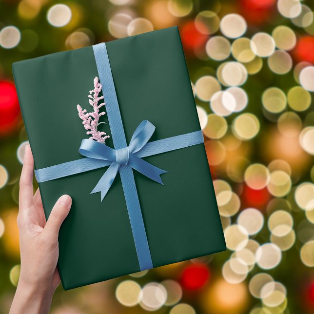 Mörk grönt Solid Färg Presentpapper (Skapare uppladdad)