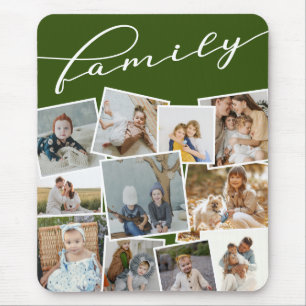 Mörk grönt spridd fotofotosambandsfamilj musmatta