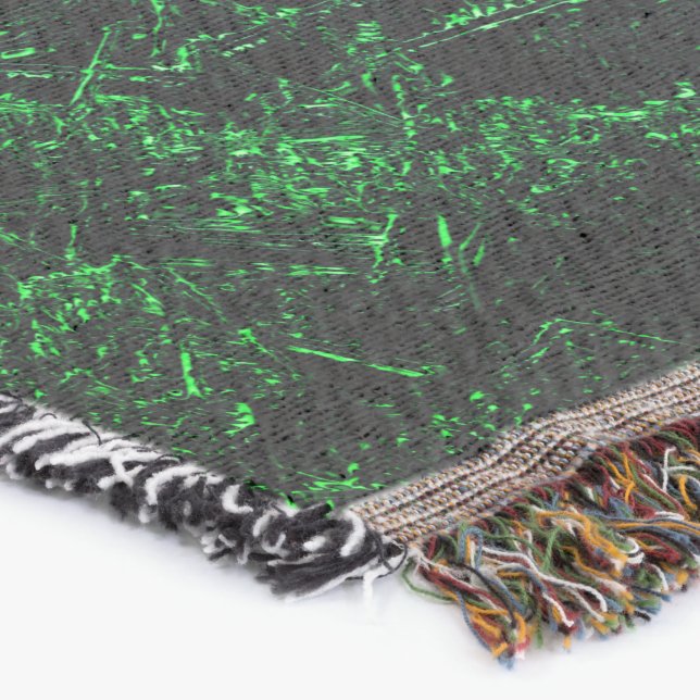 Mörk grönt struktur, svamp som har förstörts eller filt (Hörn)