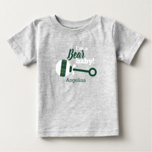 Mörk grönt strutskägget Baby T-Shirt