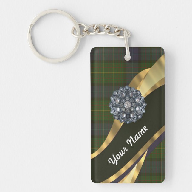 Mörk grönt tartan (Framsidan)