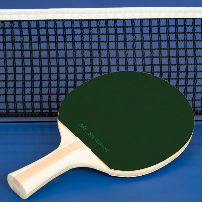 Mörk grönt textur pingisracket (Insitu)