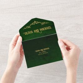 Mörk grönt vintage