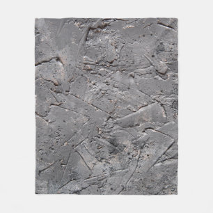 Mörk, grov texturerad bakgrund, krackad stenvägg fleecefilt