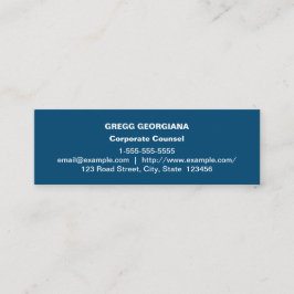 Mörk - grundläggande företags advokatvisitkort för mini visitkort