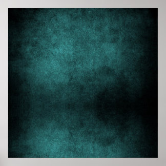 Mörk Grunge Background - Teal Poster