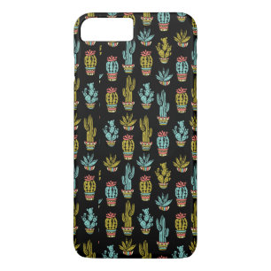 Mörk Grunge Cactus Mönster
