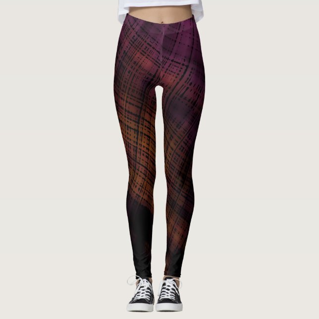 Mörk Grunge Play Leggings (Framsida)