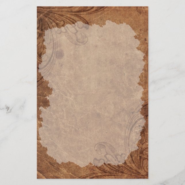 Mörk Grunge Stationery Brevpapper (Framsida)