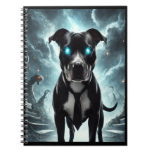 Mörk Guardian: Black Pitbull with Hypnotic Gaze