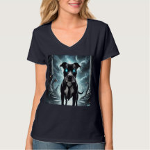 Mörk Guardian: Black Pitbull with Hypnotic Gaze