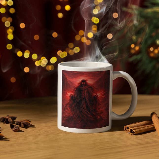 Mörk Gud Symbol Gotisk Fantasy  Två-Tonad Mugg (Skapare uppladdad)