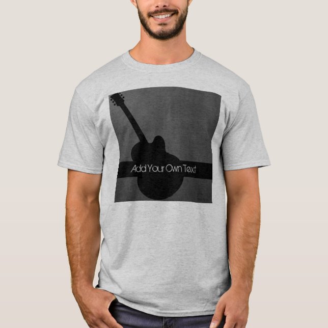 Mörk Guitar Anpassningsbar Tee (Framsida)