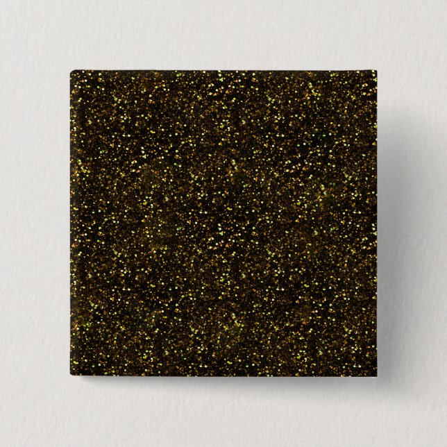 Mörk Gult Guld Glitter Knapp (Framsida)