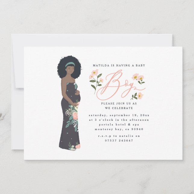 Mörk hade svart mamma för att vara en barndusch. (Framsida)