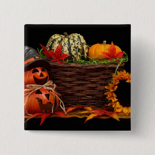 Mörk Halloween-design Knapp (Framsida)