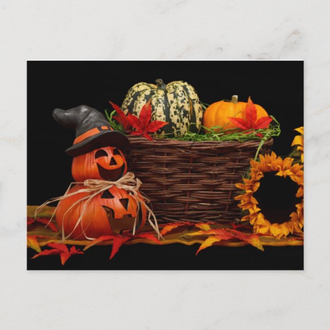 Mörk Halloween-design Vykort (Framsida)
